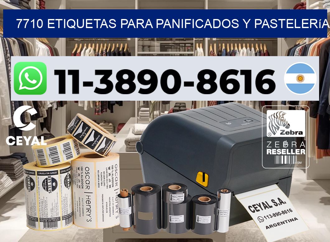 7710 Etiquetas para panificados y pastelería