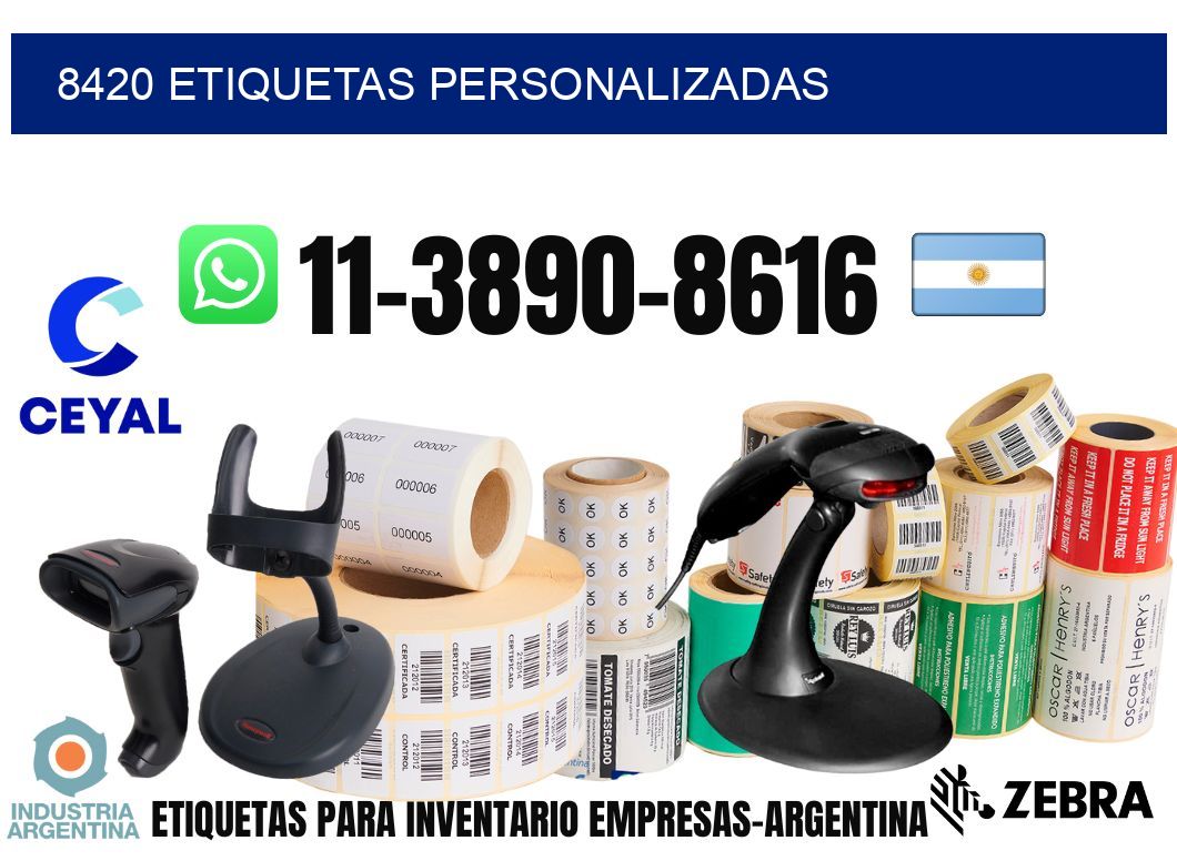 8420 etiquetas personalizadas