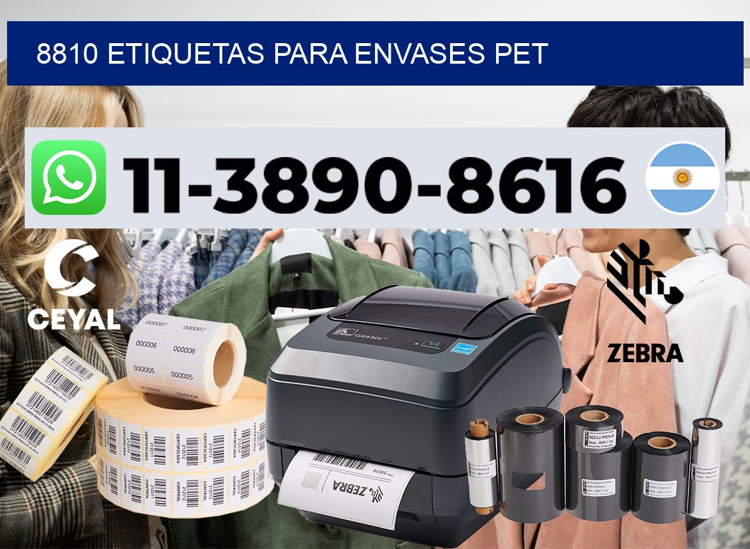 8810 Etiquetas para envases PET