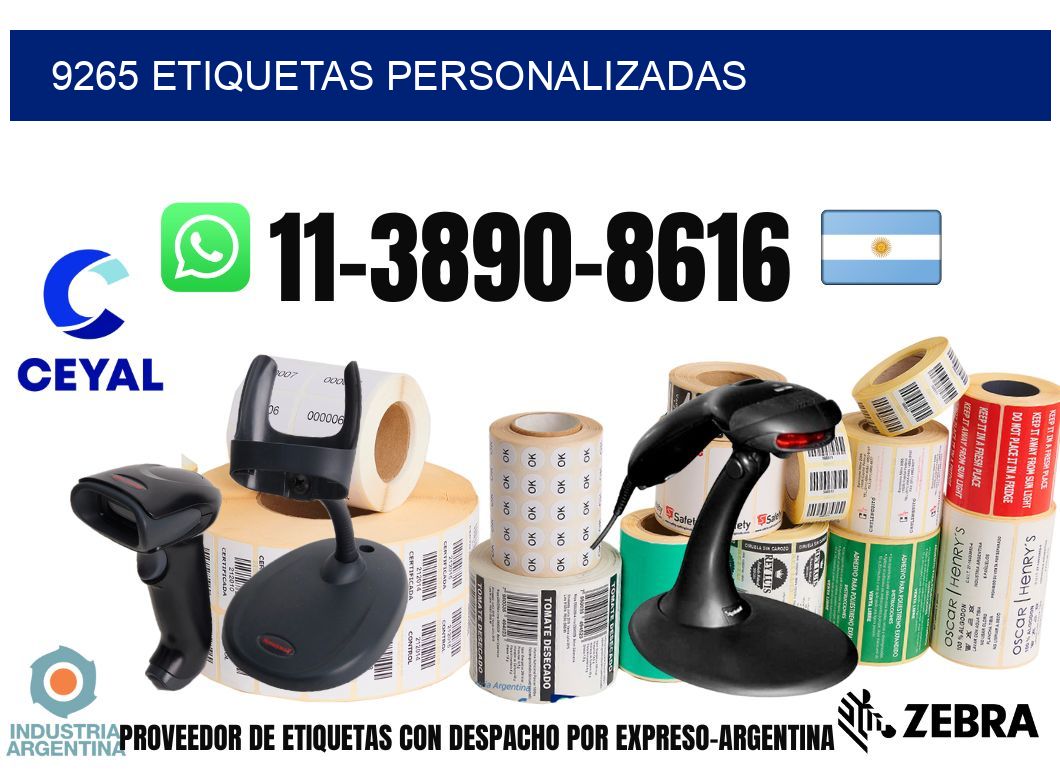 9265 etiquetas personalizadas