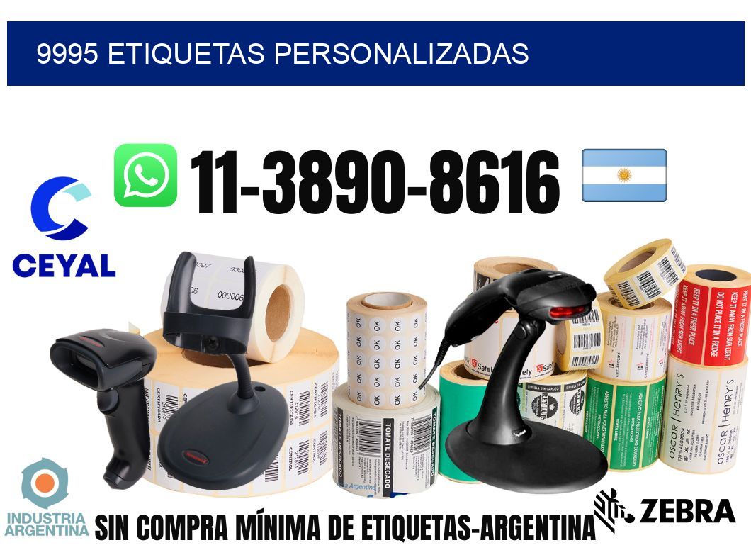 9995 etiquetas personalizadas