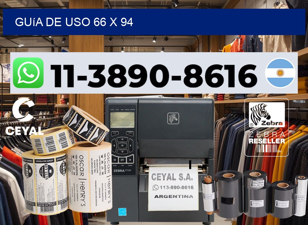 Guía de uso 66 x 94