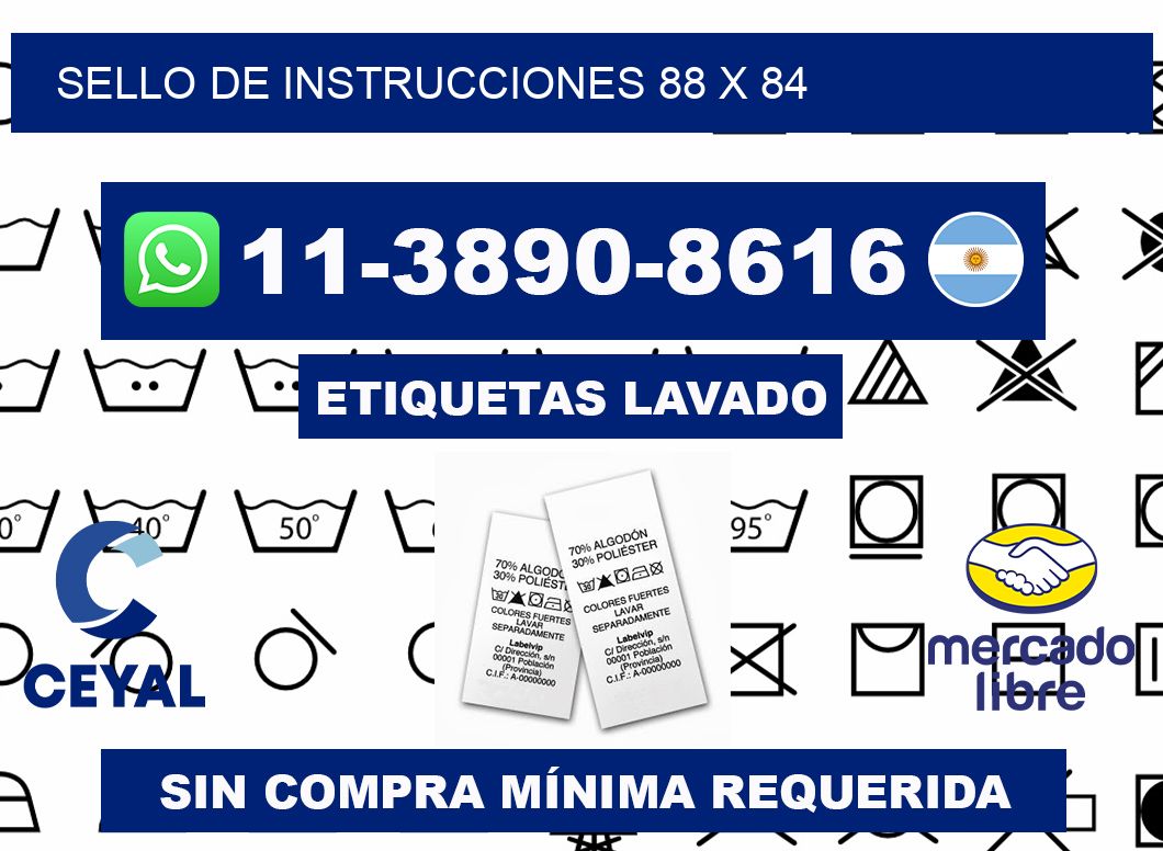 Sello de instrucciones 88 x 84
