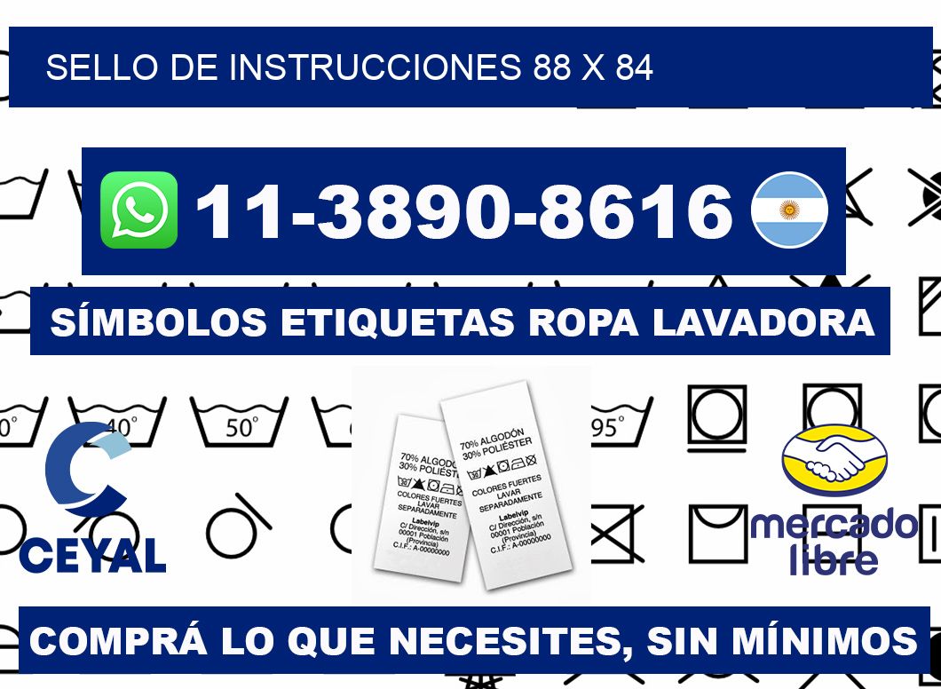 Sello de instrucciones 88 x 84