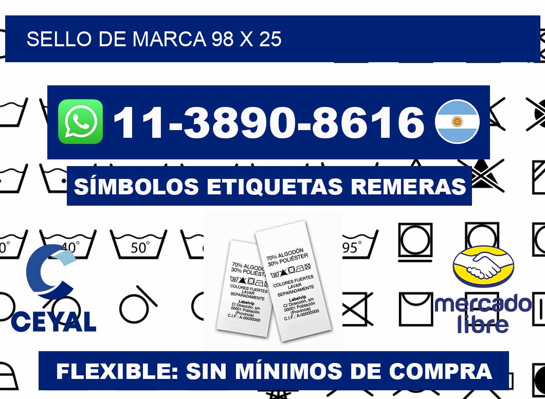Sello de marca 98 x 25
