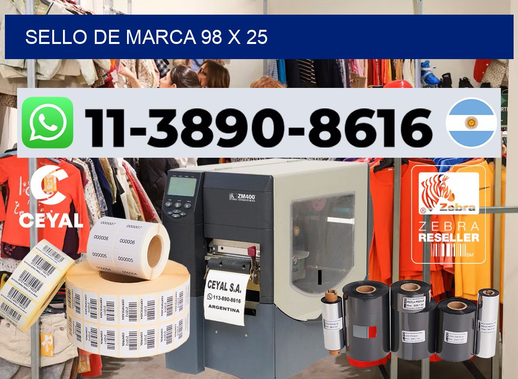 Sello de marca 98 x 25