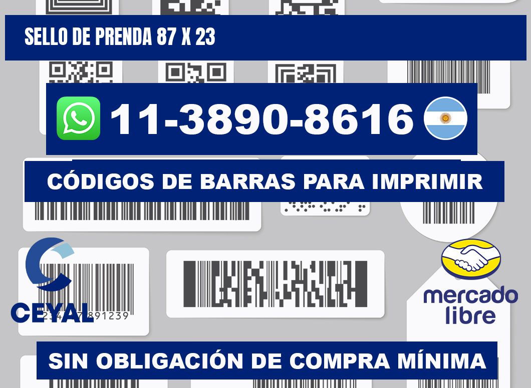 Sello de prenda 87 x 23