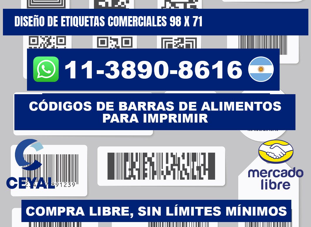diseño de etiquetas comerciales 98 x 71