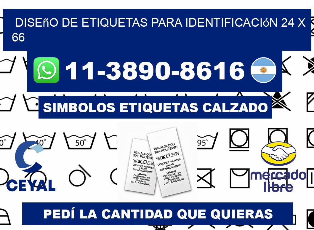 diseño de etiquetas para identificación 24 x 66