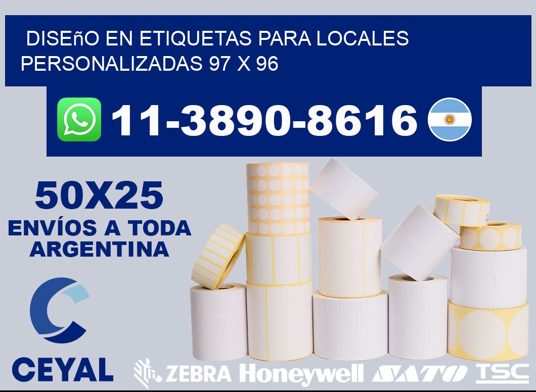 diseño en etiquetas para locales personalizadas 97 x 96