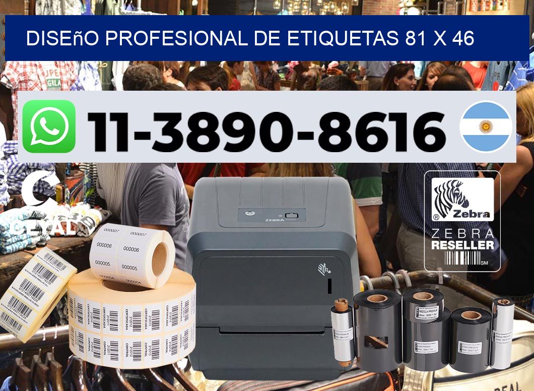 diseño profesional de etiquetas 81 x 46
