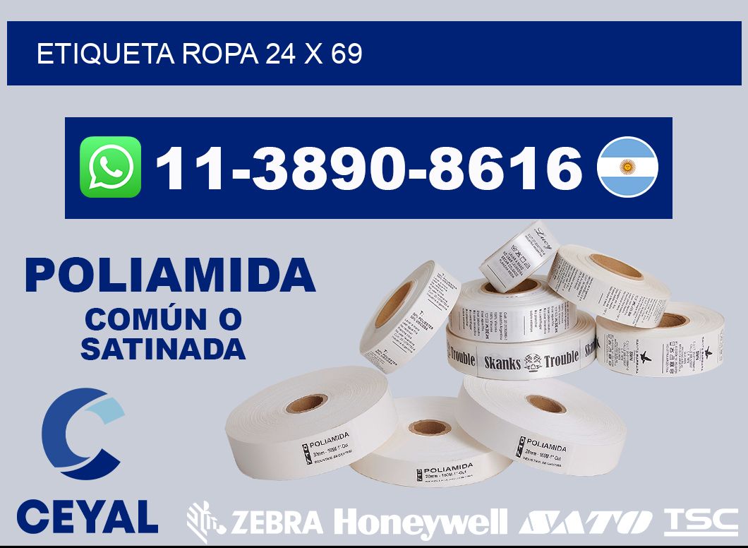 etiqueta ropa 24 x 69