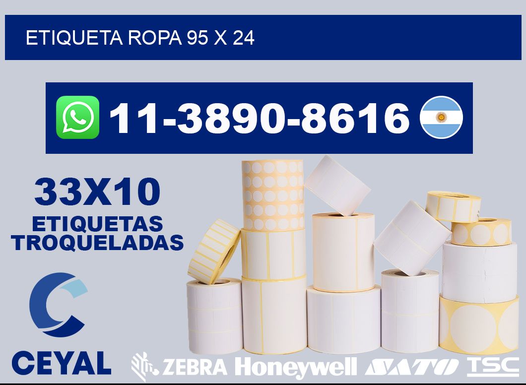 etiqueta ropa 95 x 24