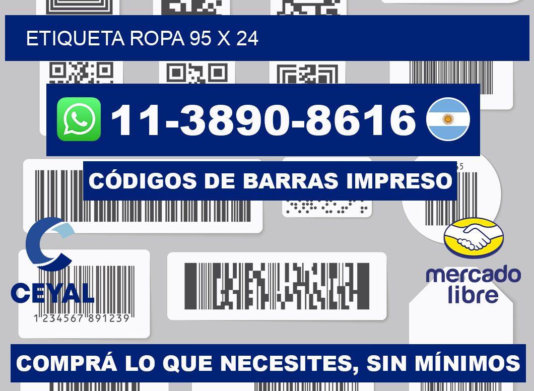 etiqueta ropa 95 x 24