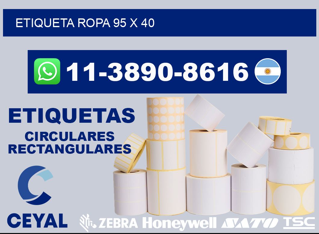 etiqueta ropa 95 x 40