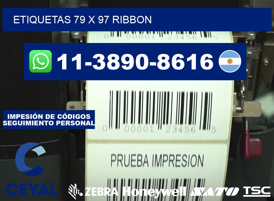 etiquetas 79 x 97 ribbon