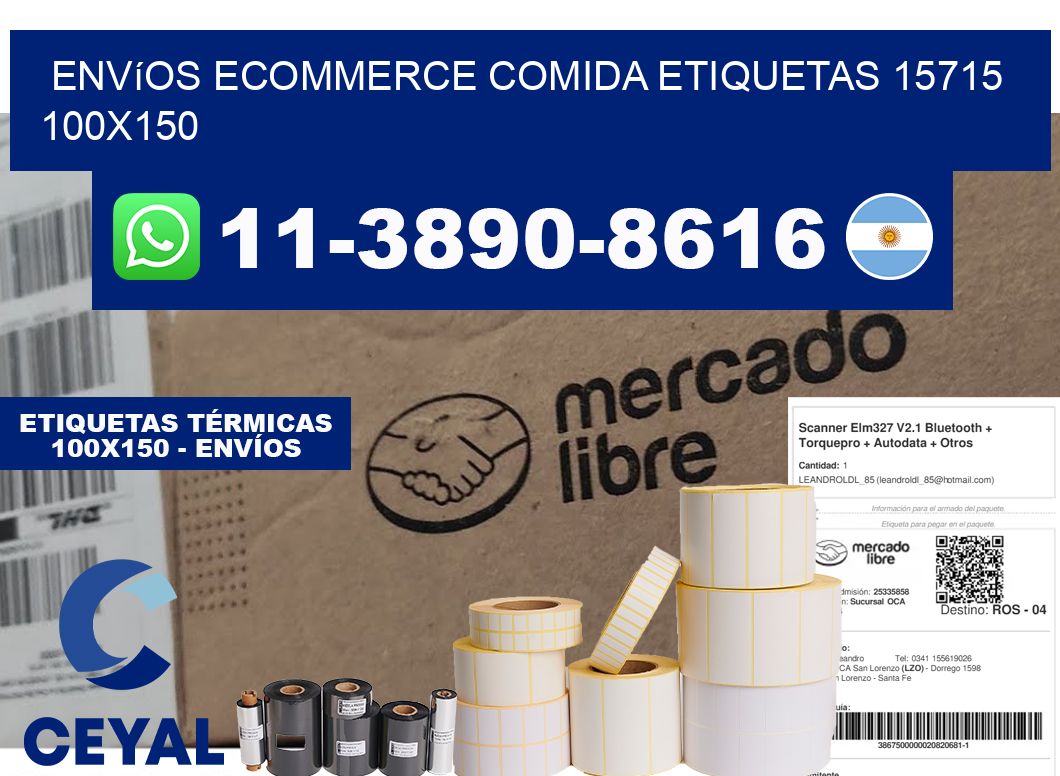 Envíos Ecommerce comida etiquetas 15715 100x150