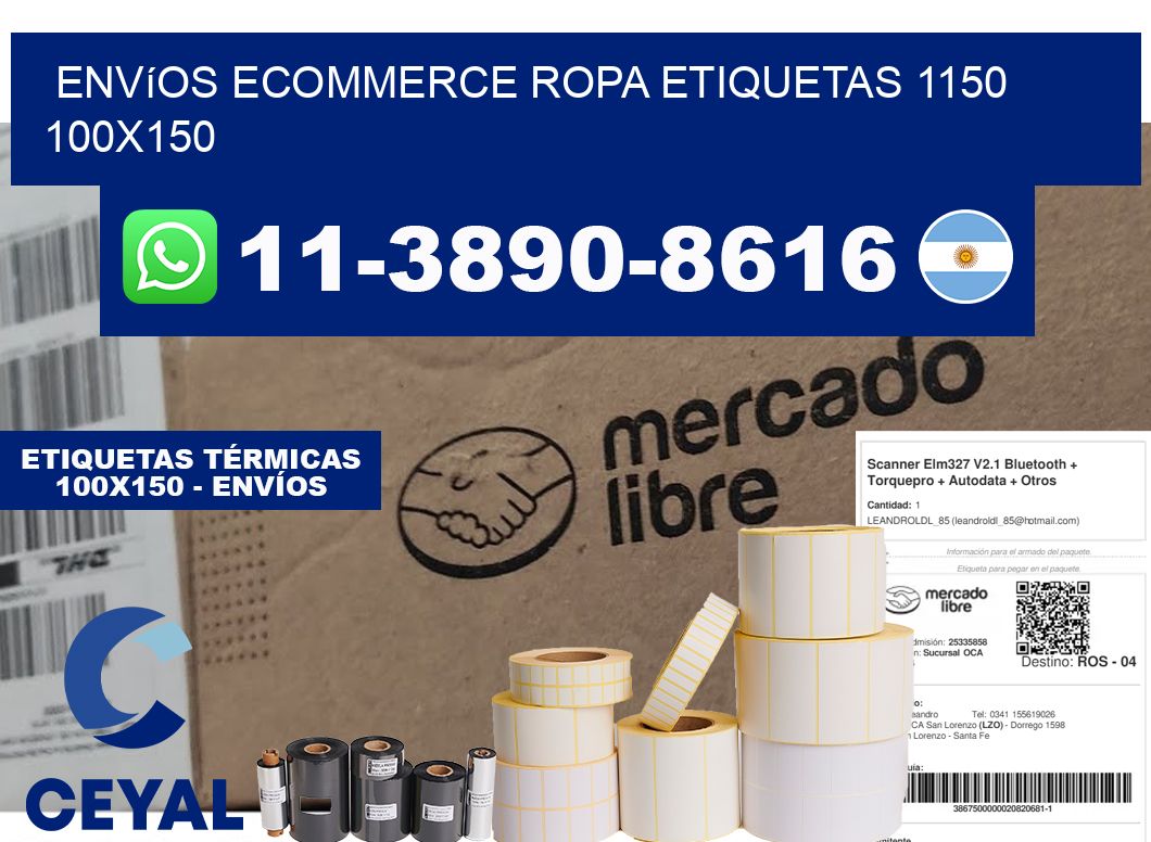 Envíos Ecommerce ropa etiquetas 1150 100x150