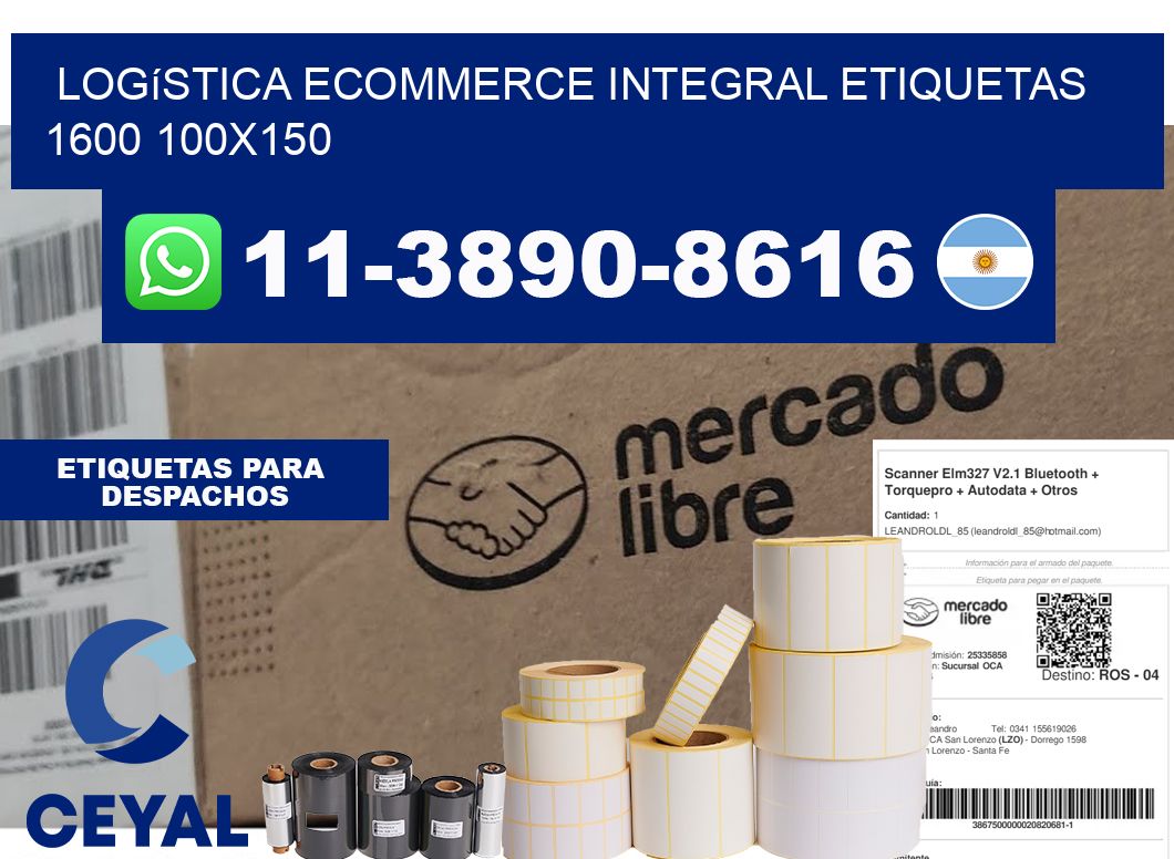 Logística ecommerce integral etiquetas 1600 100x150