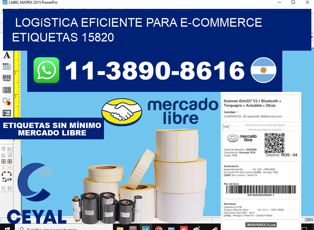 Logística eficiente para e-commerce  etiquetas 15820