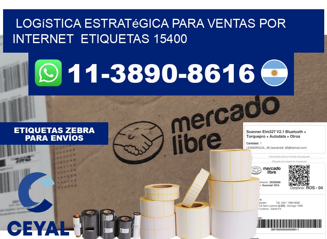 Logística estratégica para ventas por internet  etiquetas 15400