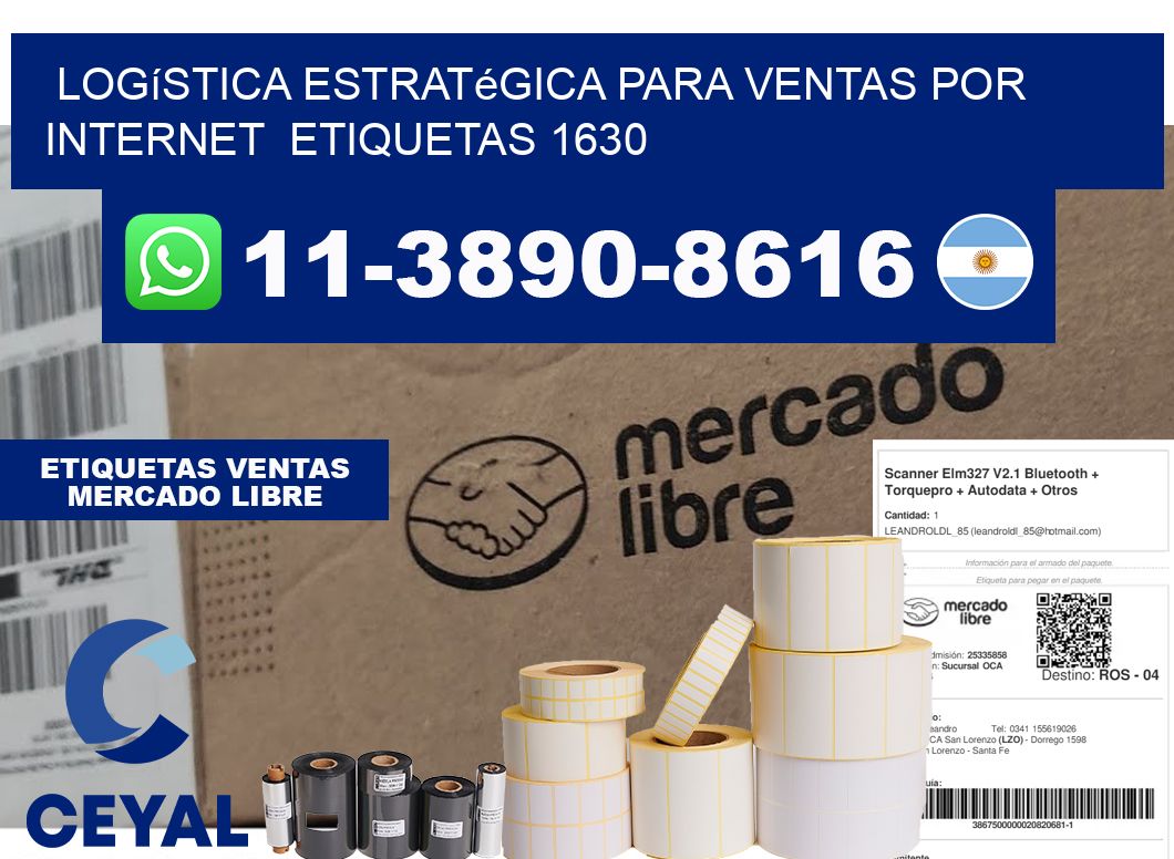 Logística estratégica para ventas por internet etiquetas 1630