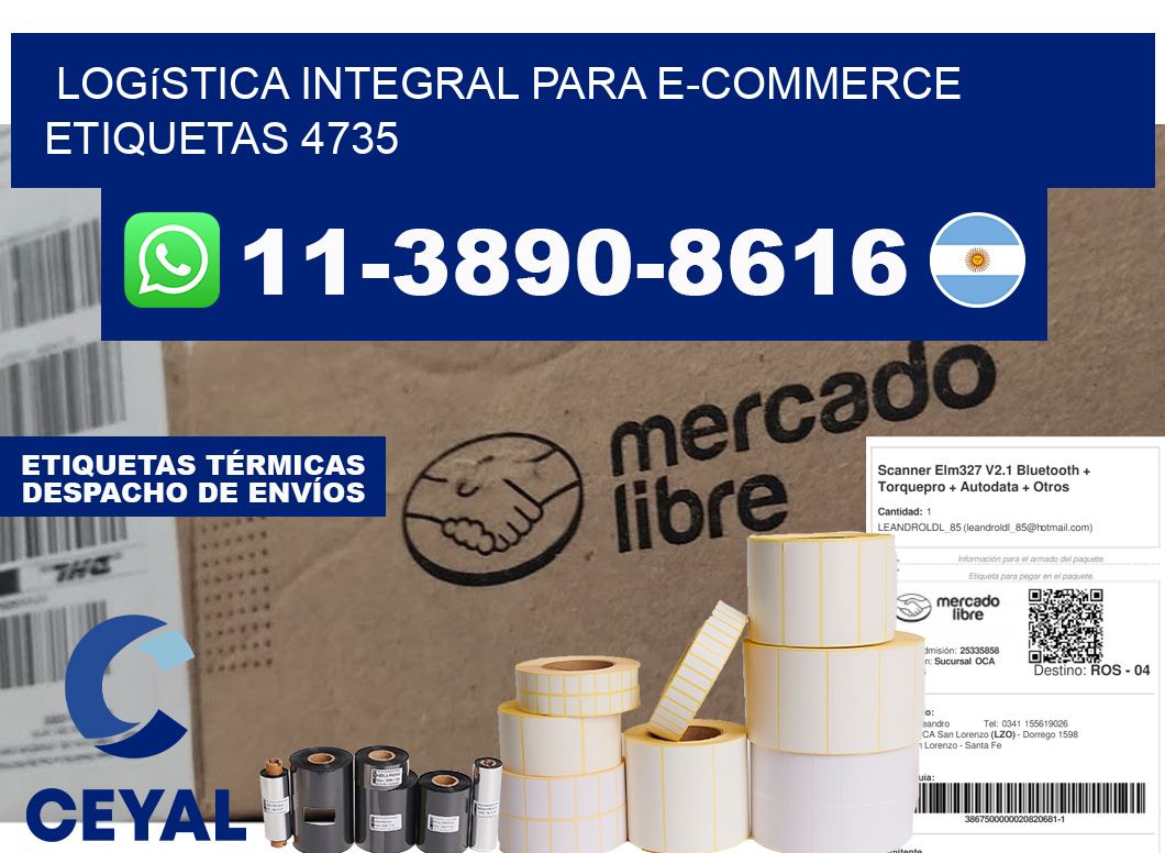 Logística integral para e-commerce etiquetas 4735