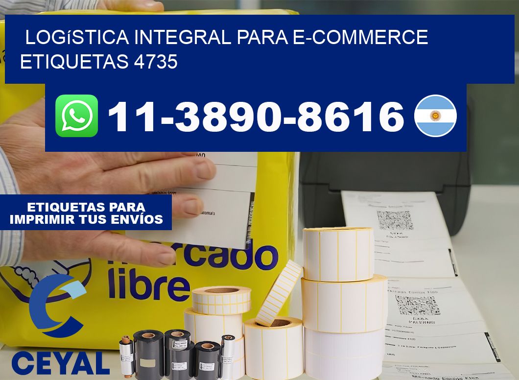 Logística integral para e-commerce  etiquetas 4735