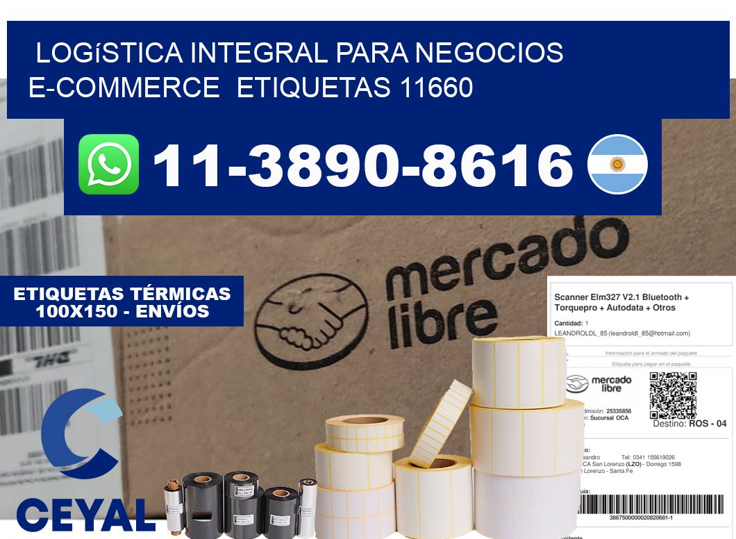 Logística integral para negocios e-commerce  etiquetas 11660