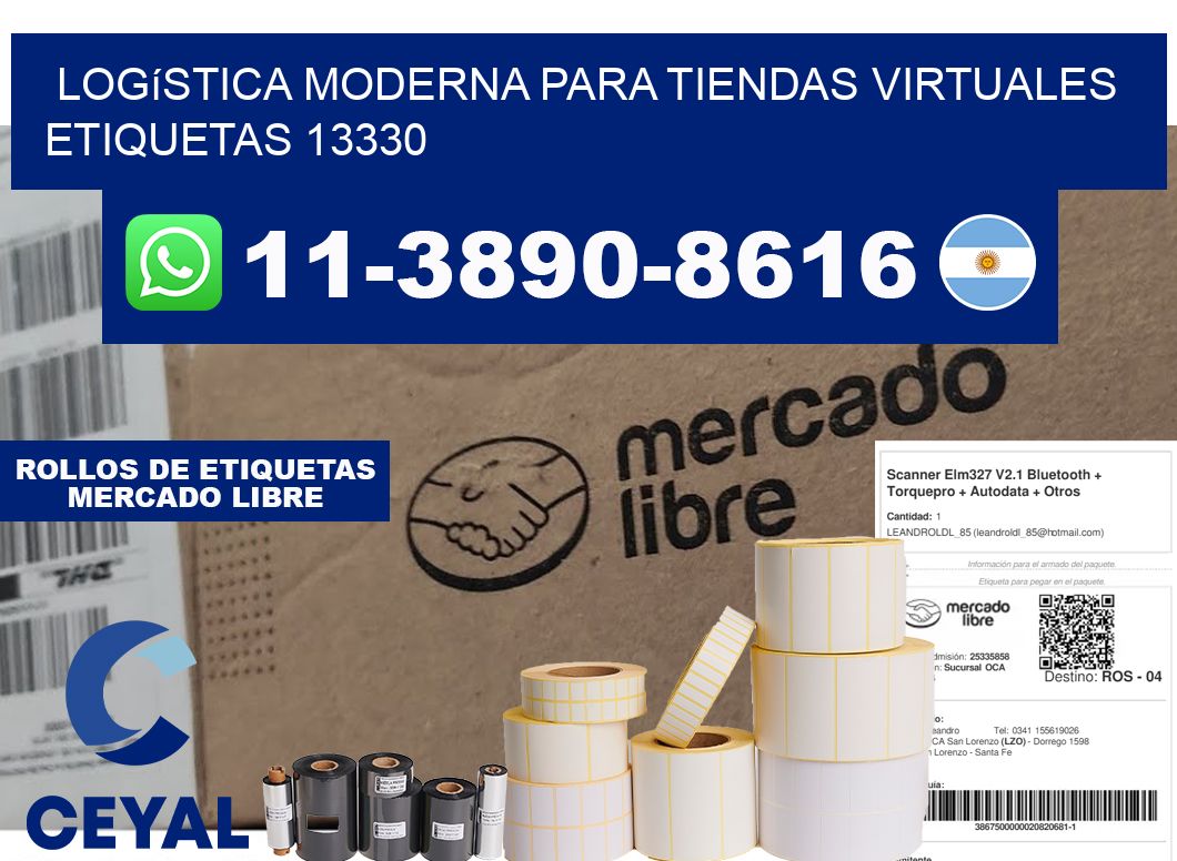 Logística moderna para tiendas virtuales  etiquetas 13330