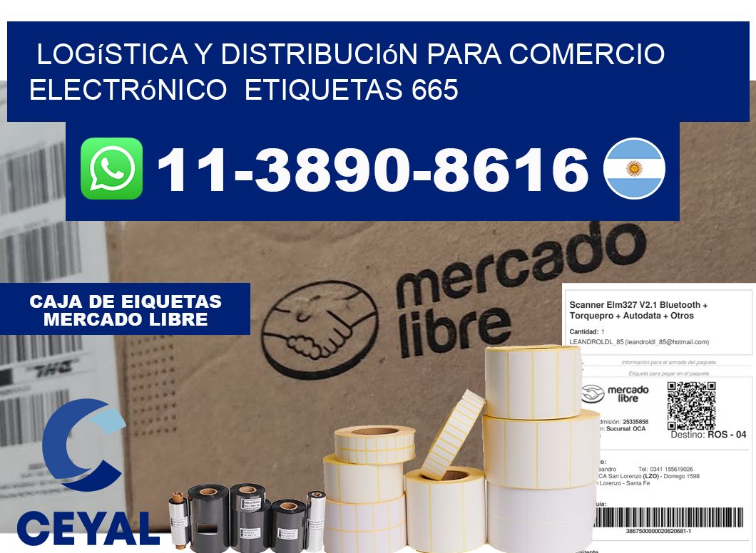 Logística y distribución para comercio electrónico  etiquetas 665