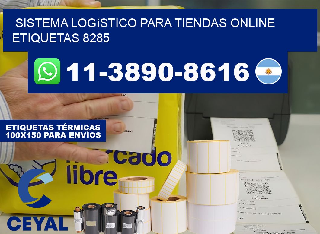 Sistema logístico para tiendas online  etiquetas 8285