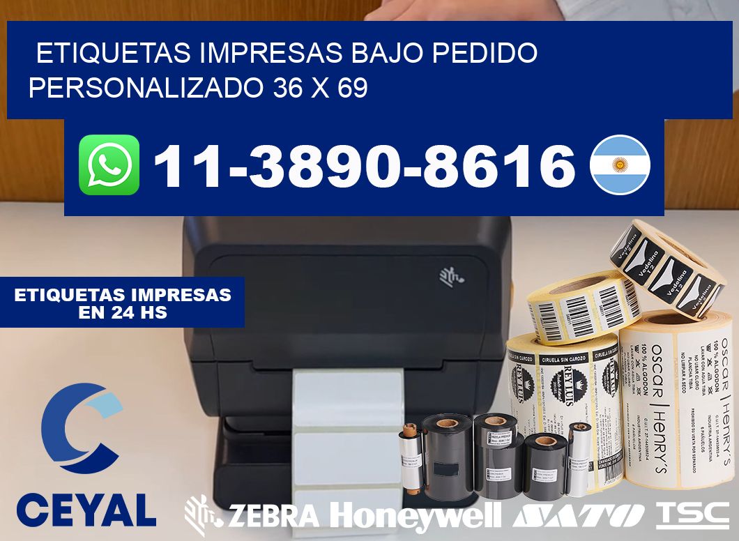 etiquetas impresas bajo pedido personalizado 36 x 69
