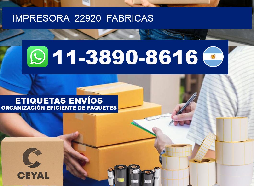 impresora  22920  fabricas