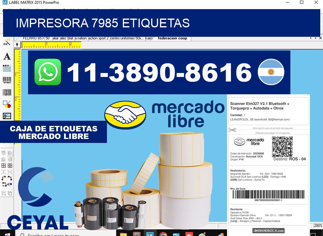 impresora 7985 etiquetas
