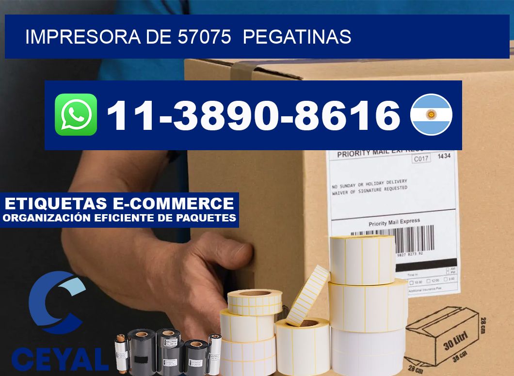 impresora de 57075  pegatinas
