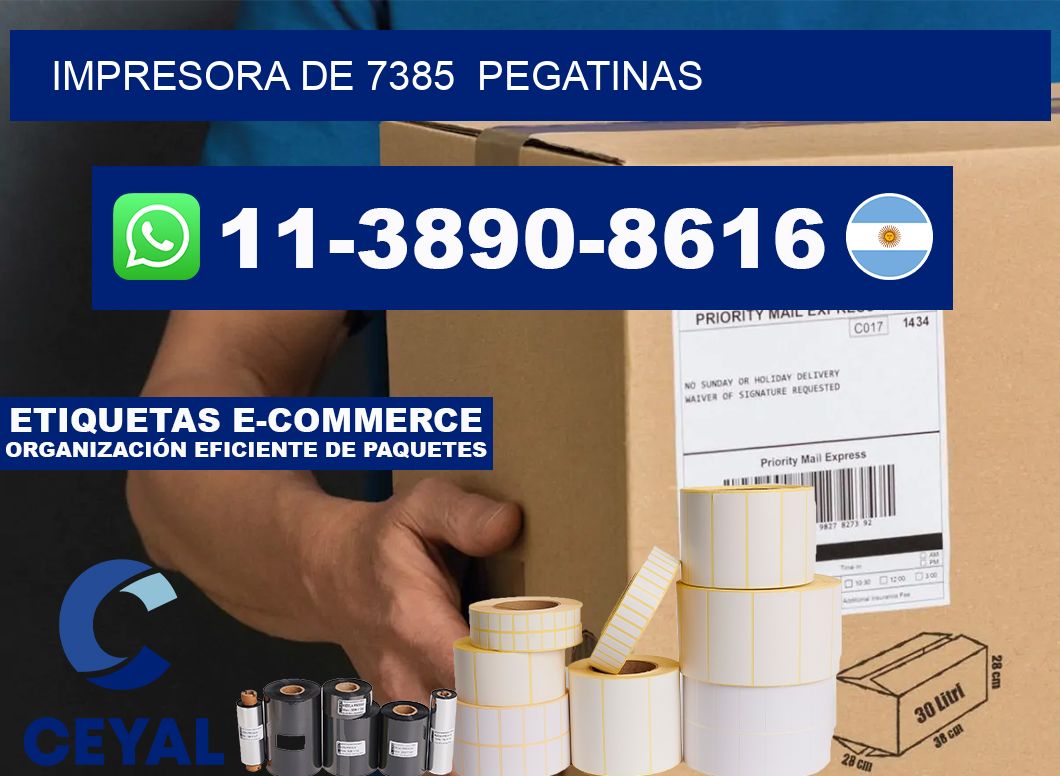impresora de 7385  pegatinas