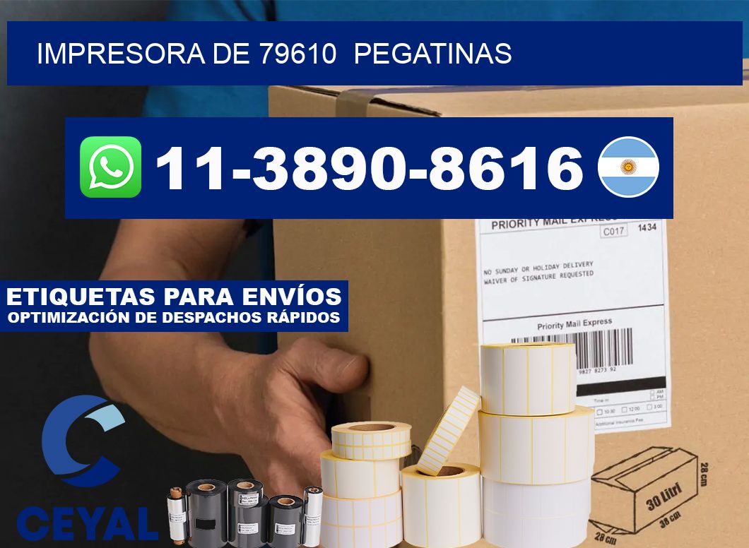 impresora de 79610  pegatinas