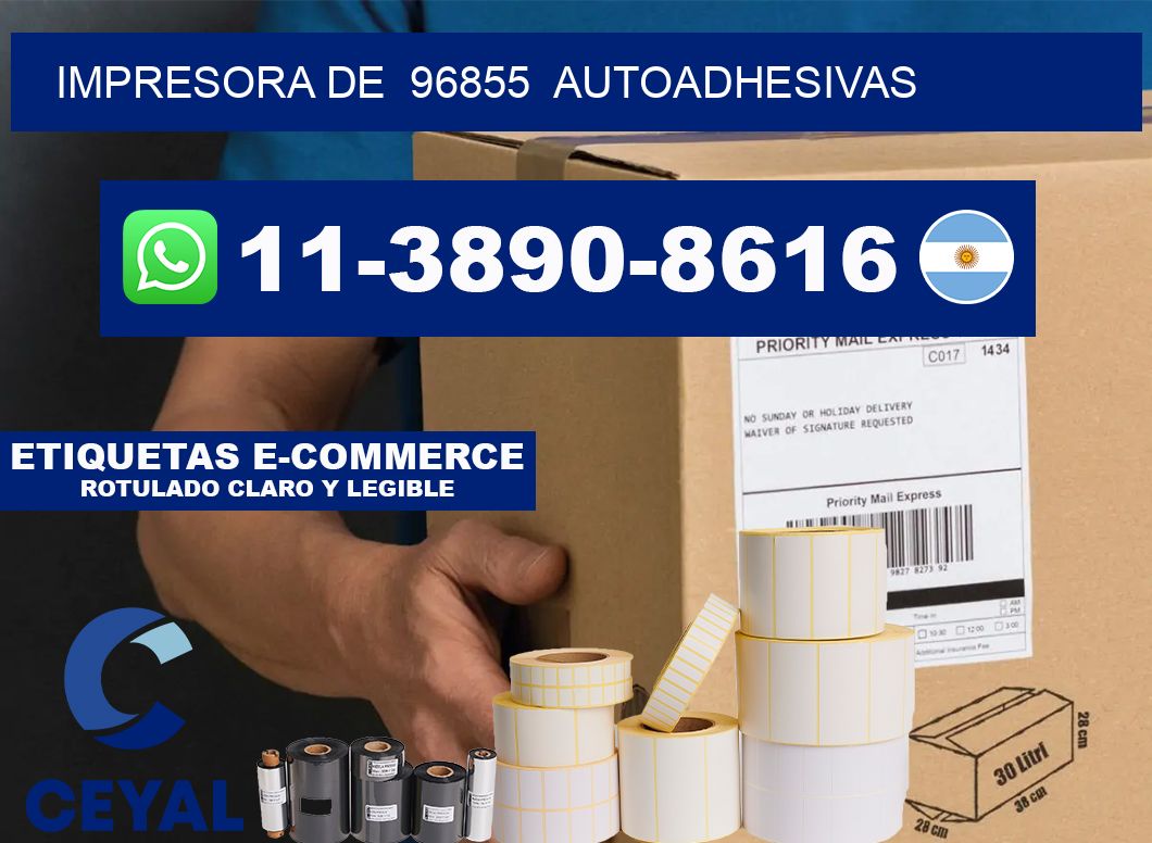 impresora de  96855  autoadhesivas