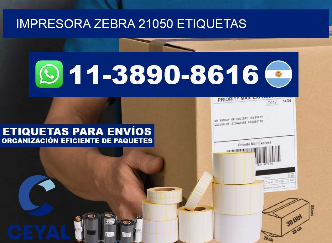 impresora zebra 21050 etiquetas