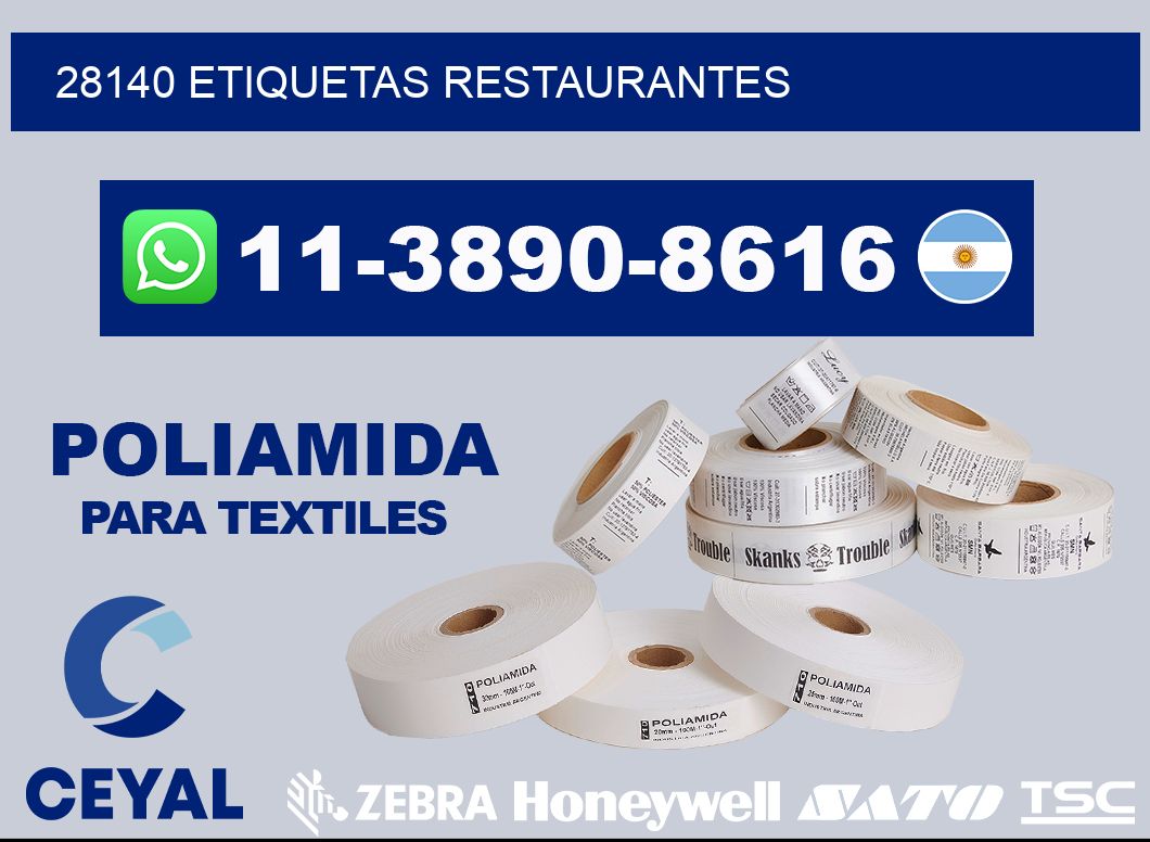 28140 etiquetas restaurantes