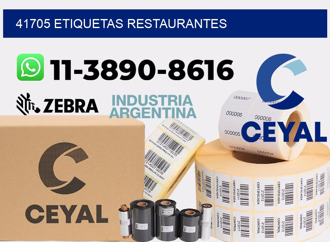 41705 etiquetas restaurantes