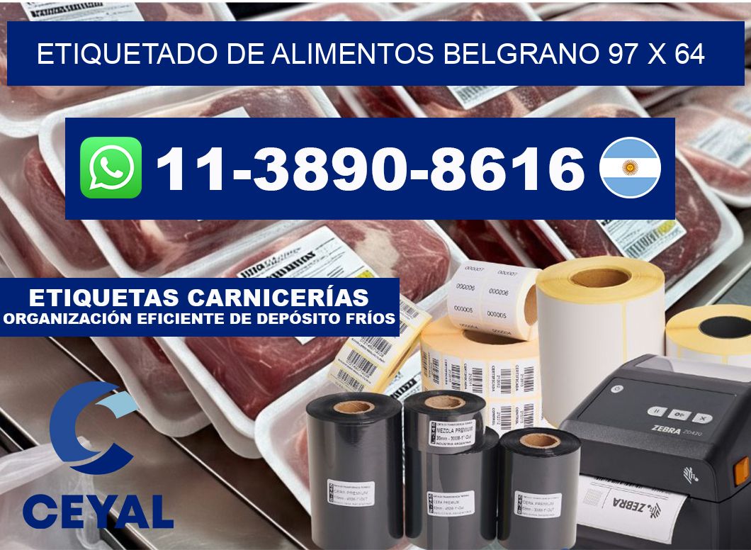 Etiquetado de alimentos belgrano 97 x 64