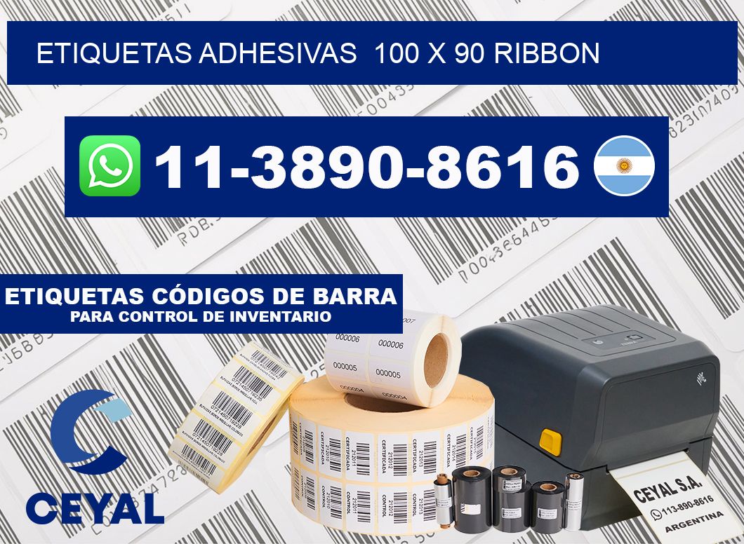 Etiquetas adhesivas  100 x 90 ribbon