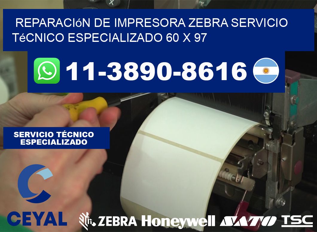Reparación de Impresora Zebra Servicio Técnico Especializado 60 x 97
