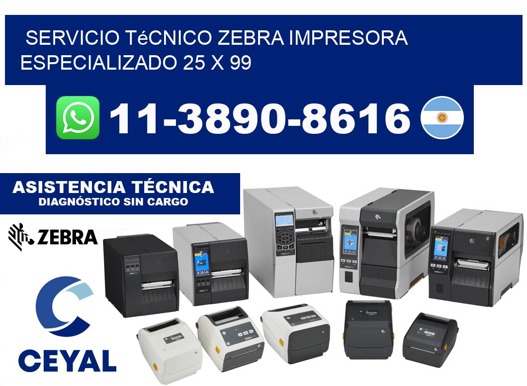 Servicio Técnico Zebra Impresora Especializado 25 x 99