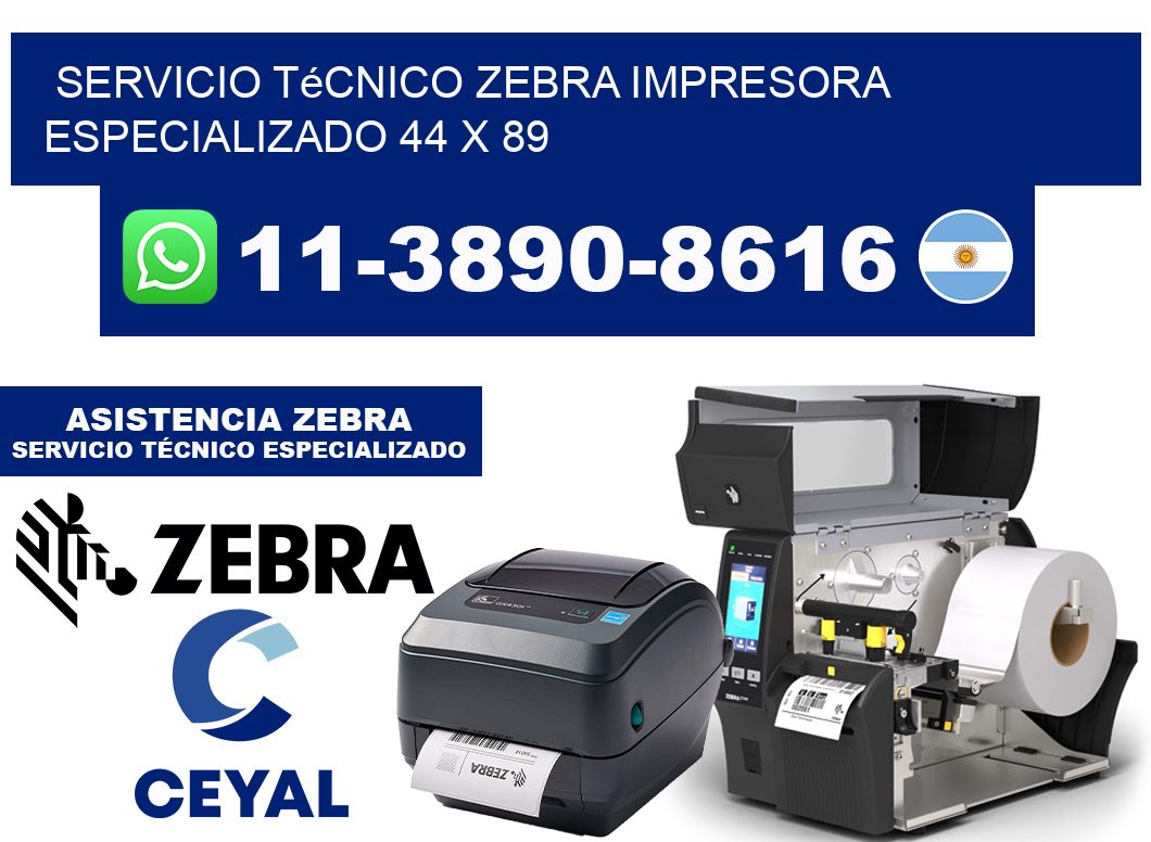 Servicio Técnico Zebra Impresora Especializado 44 x 89