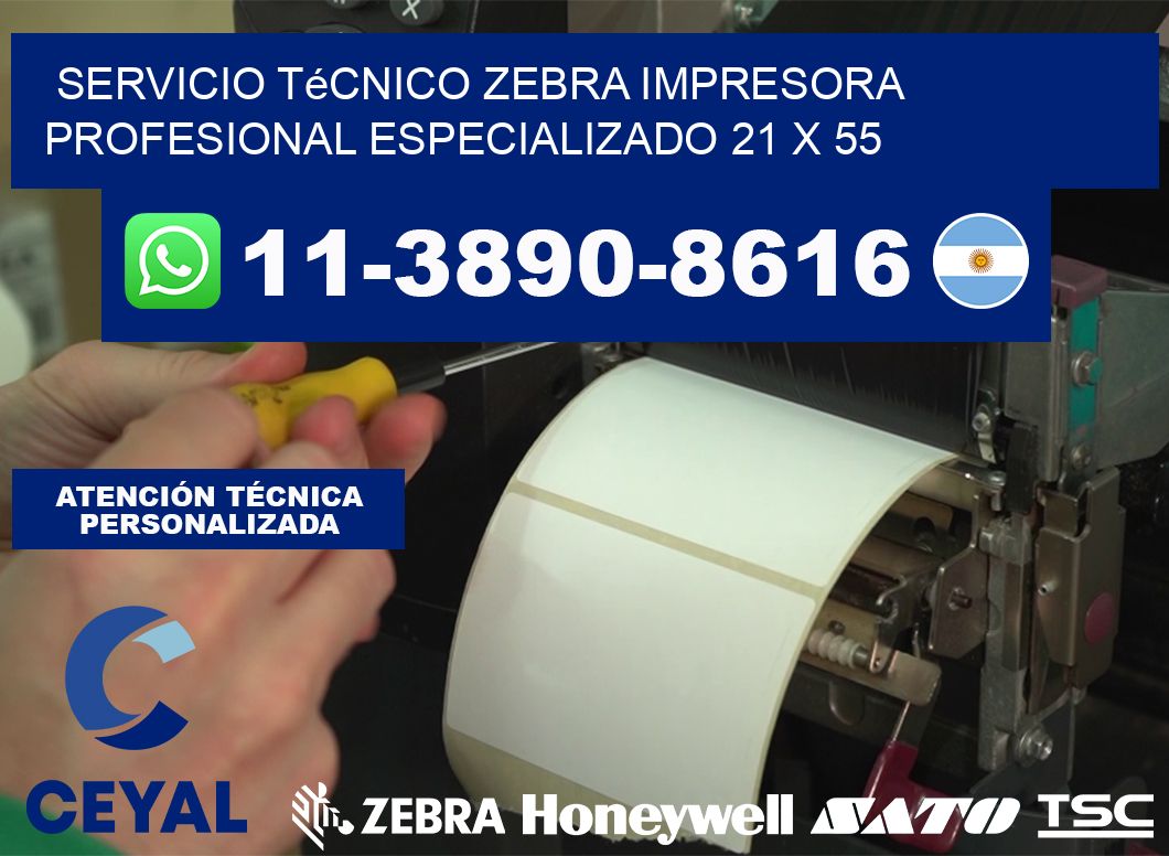 Servicio Técnico Zebra Impresora Profesional Especializado 21 x 55