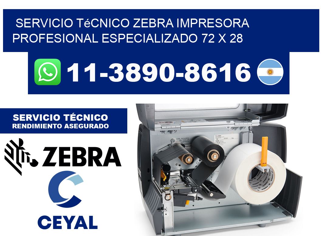 Servicio Técnico Zebra Impresora Profesional Especializado 72 x 28
