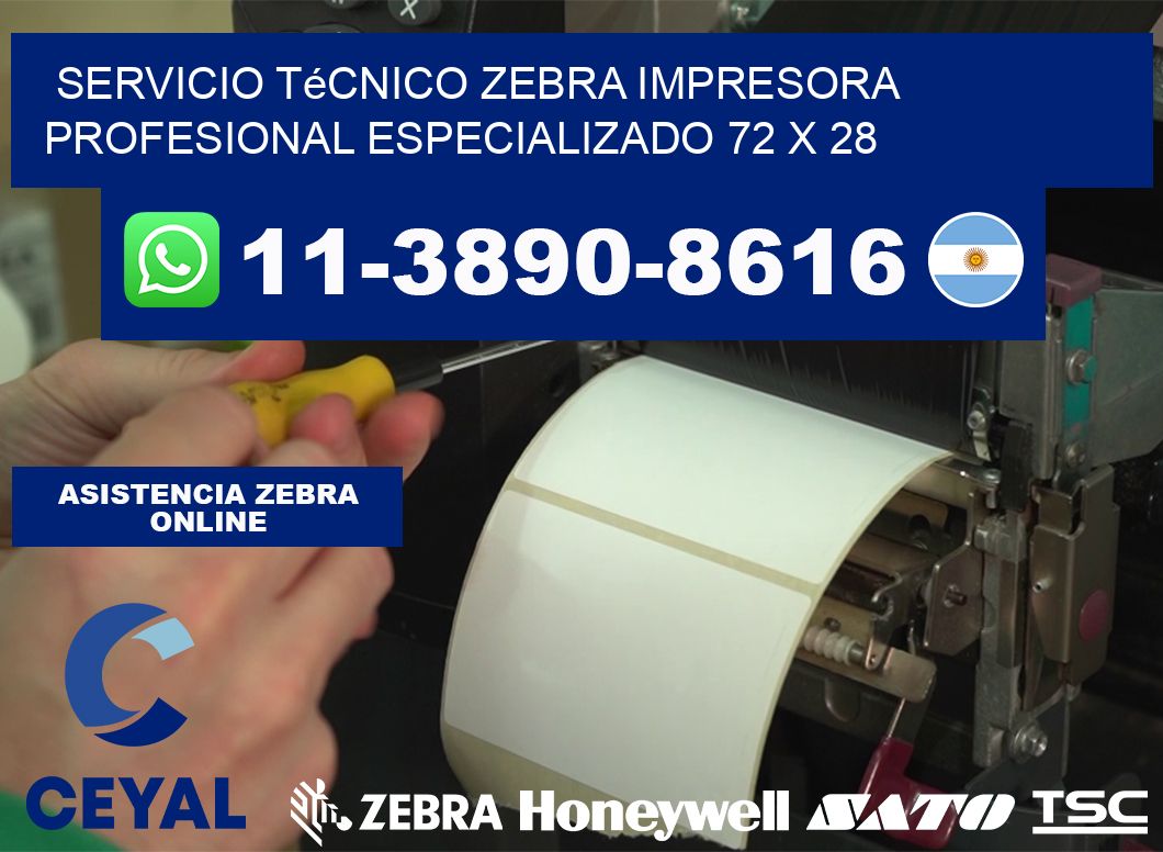 Servicio Técnico Zebra Impresora Profesional Especializado 72 x 28